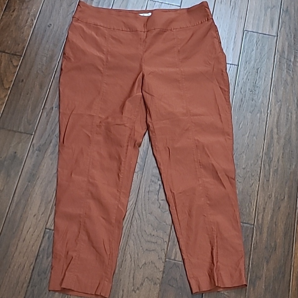 New Directions Dark Terracotta / Rust Colored Pullon Pants size 22W
